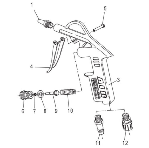 Ausblaspistole 60A