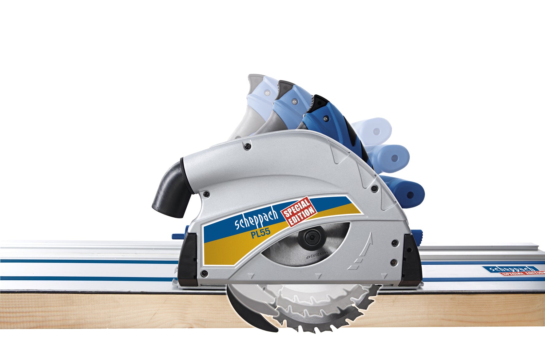 Tauchsäge PL55 mit Schiene (2x700mm)