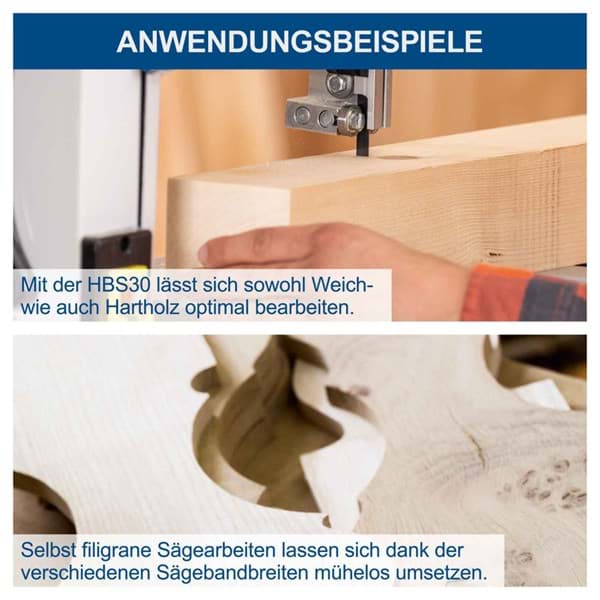 Bandsäge HBS30 inkl. 3 Sägeblätter