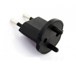 Adapter 2-Pol EU-CH schwarz