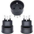 Adapter 3-Pol EU-CH (16A) schwarz