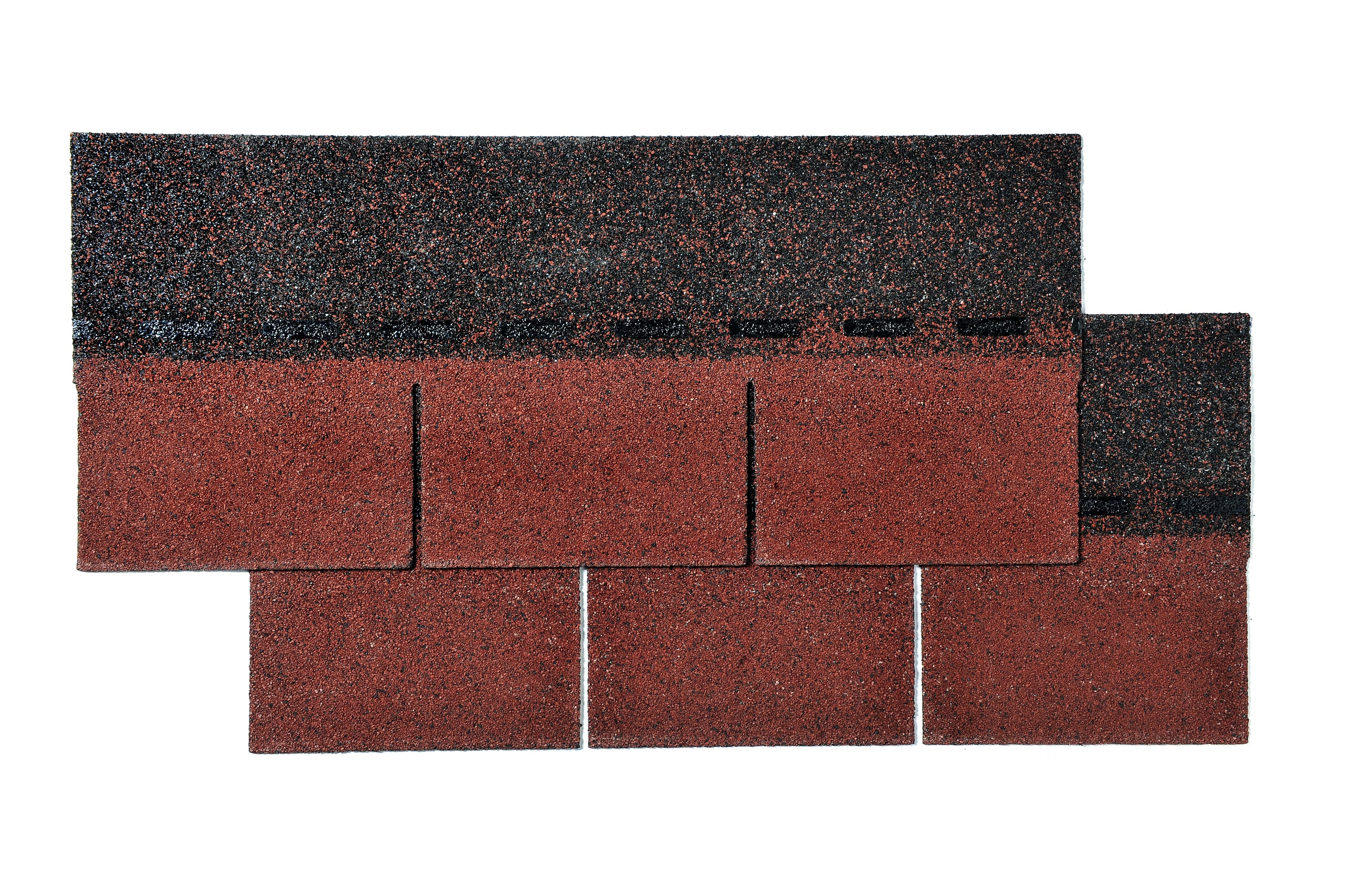 Easy Rechteckschindel rot 2m²
