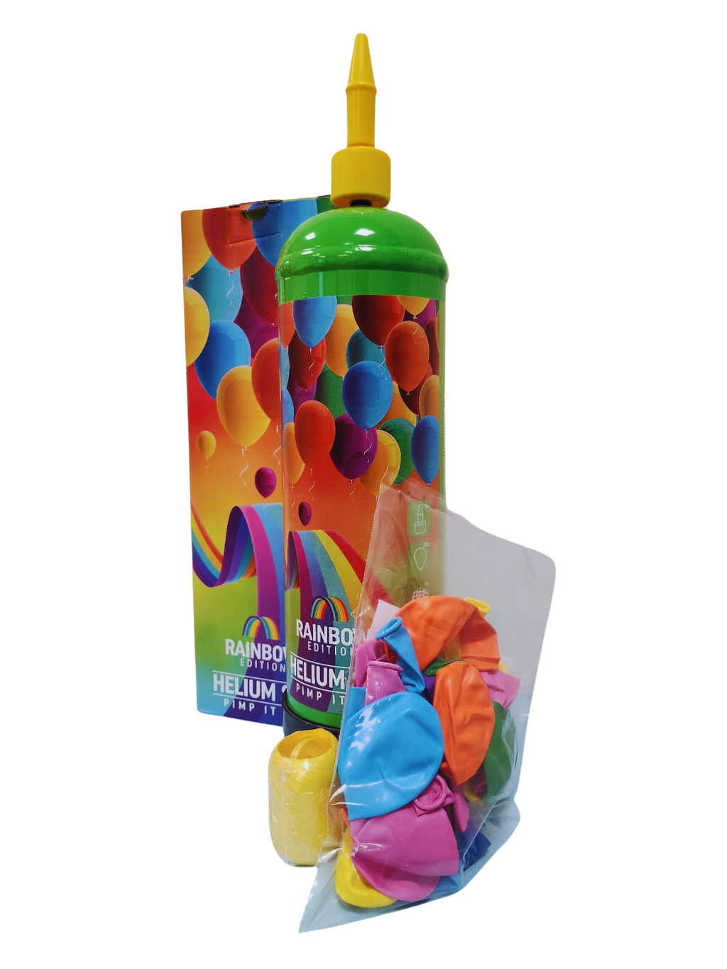 Helium Set 30 Ballons, Rainbow Edition Regenbogenfarben