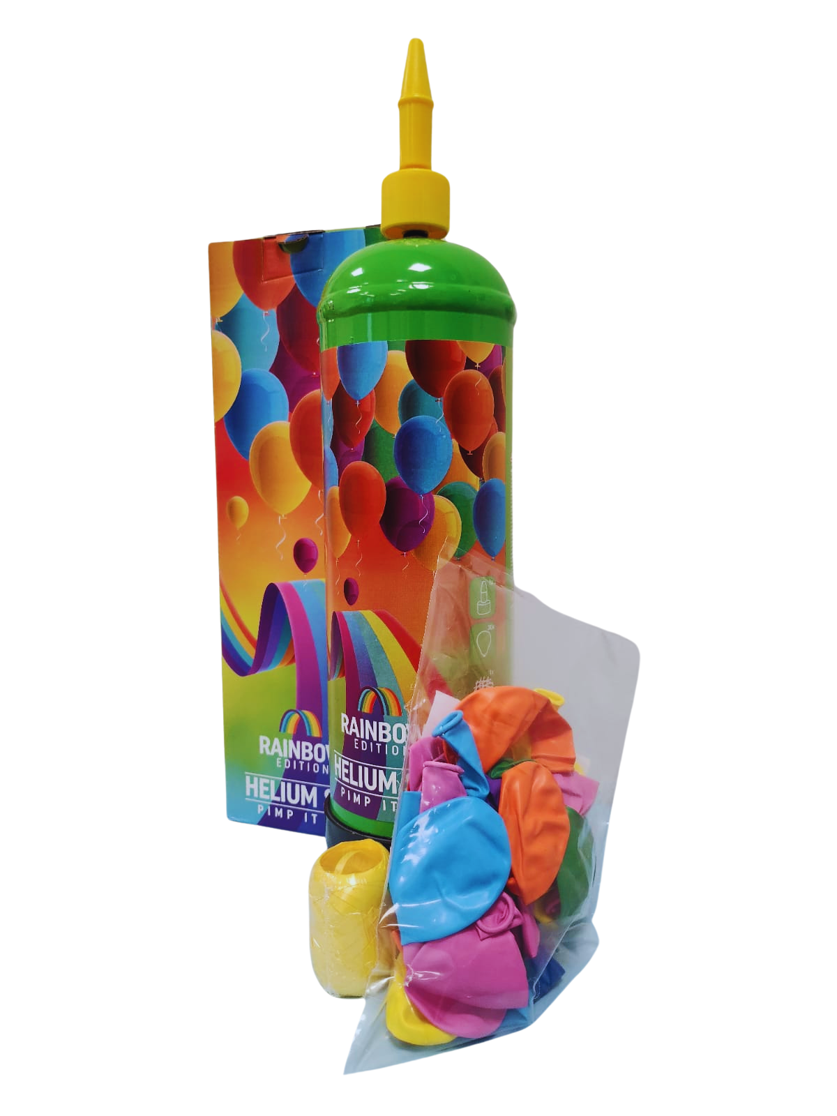 Helium Set 30 Ballons, Rainbow Edition Regenbogenfarben
