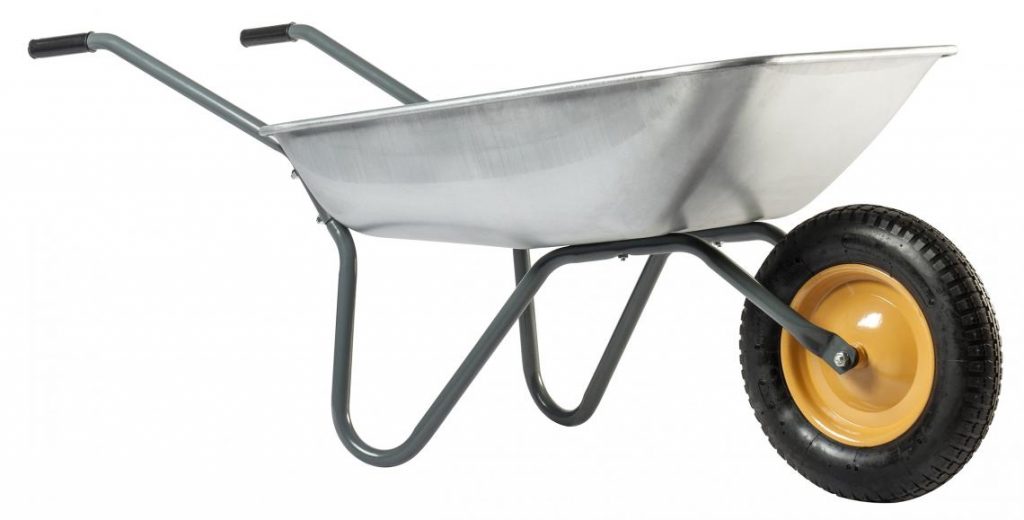 Schubkarre verzinkt 80L