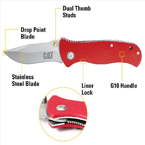 Klappmesser 19.1cm mit Drop-Point-Klinge