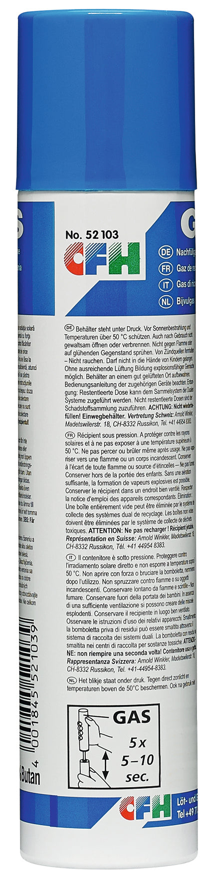 Butannachfüllgas NG103 56g