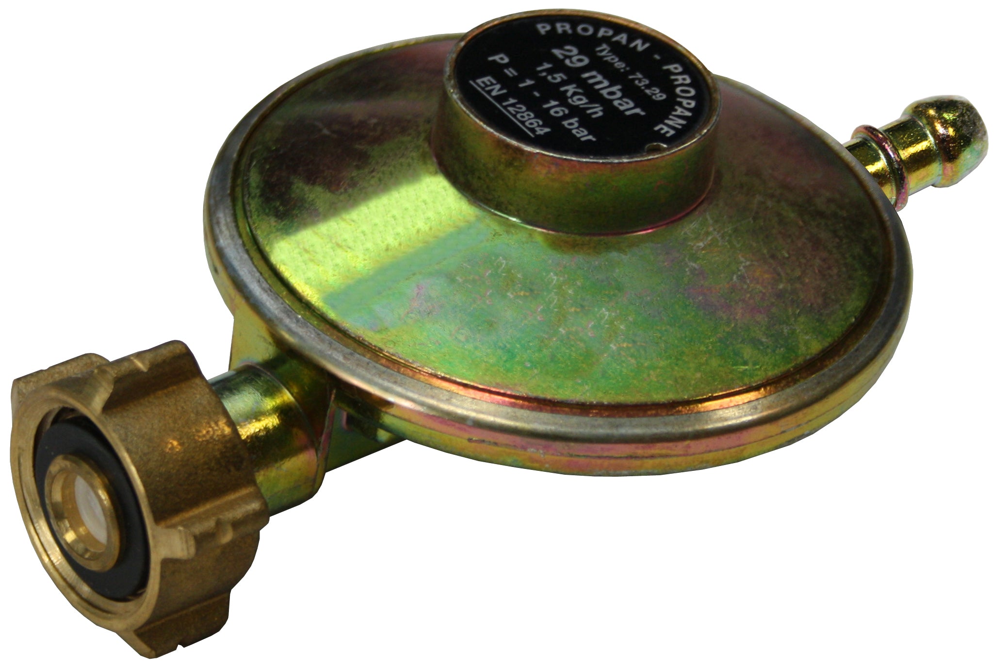 Druckregler DR116, 29mbar mit Schlauchnippel