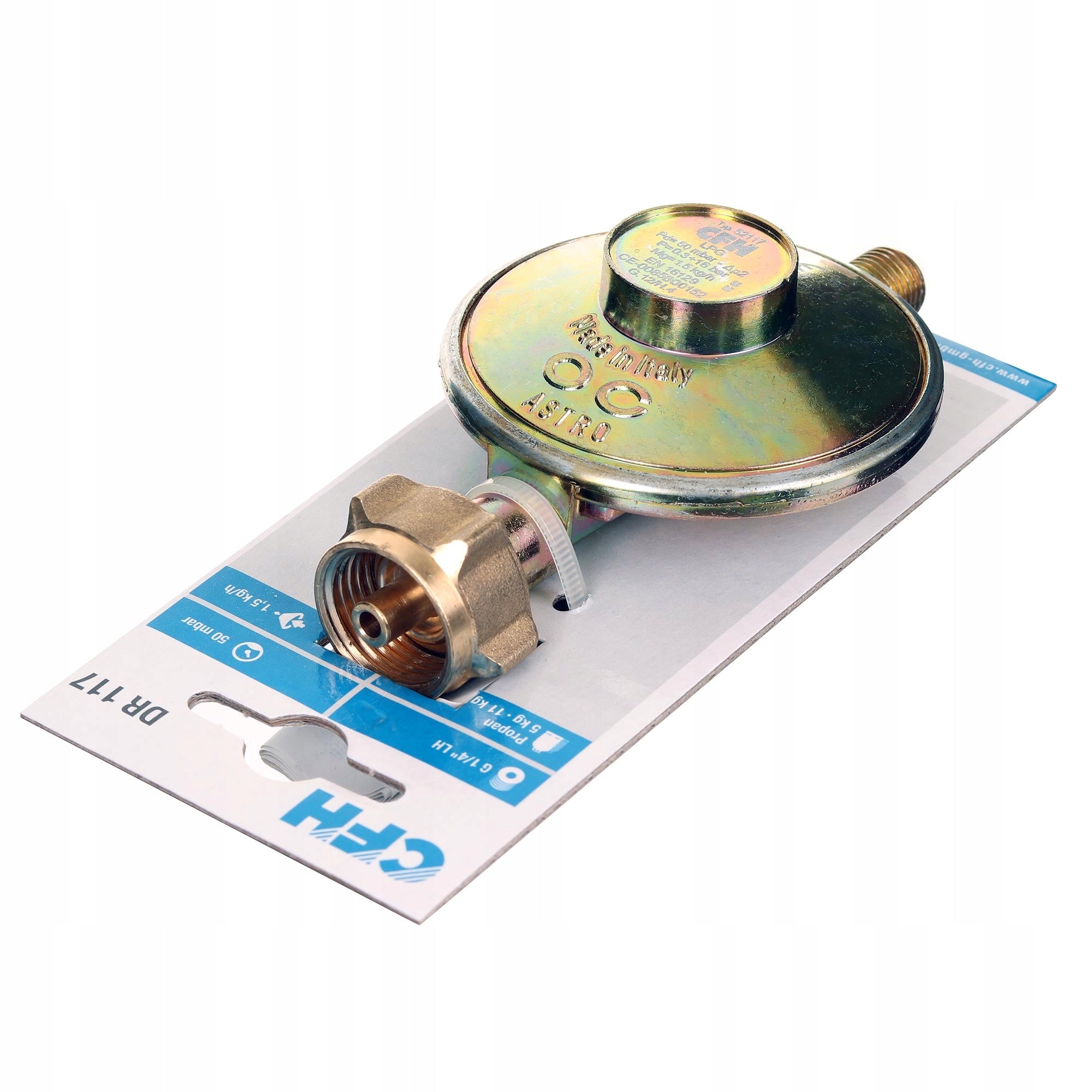 Druckregler DR117, 50mbar 1/4'' links