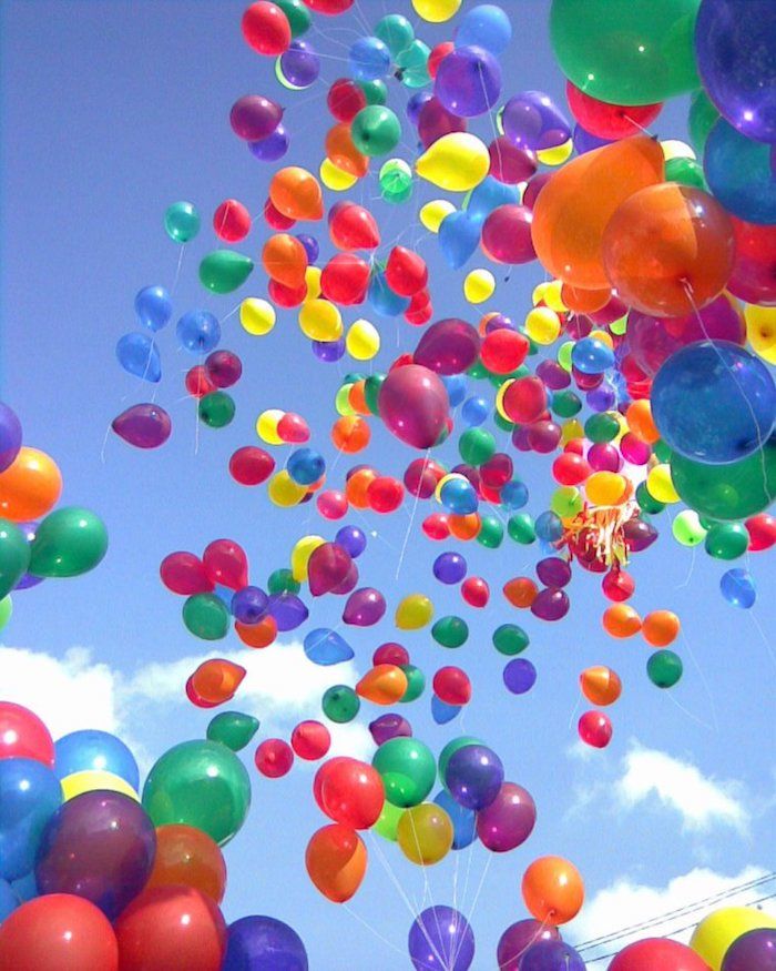 Helium Set 30 Ballons, HS904 Regenbogenfarben