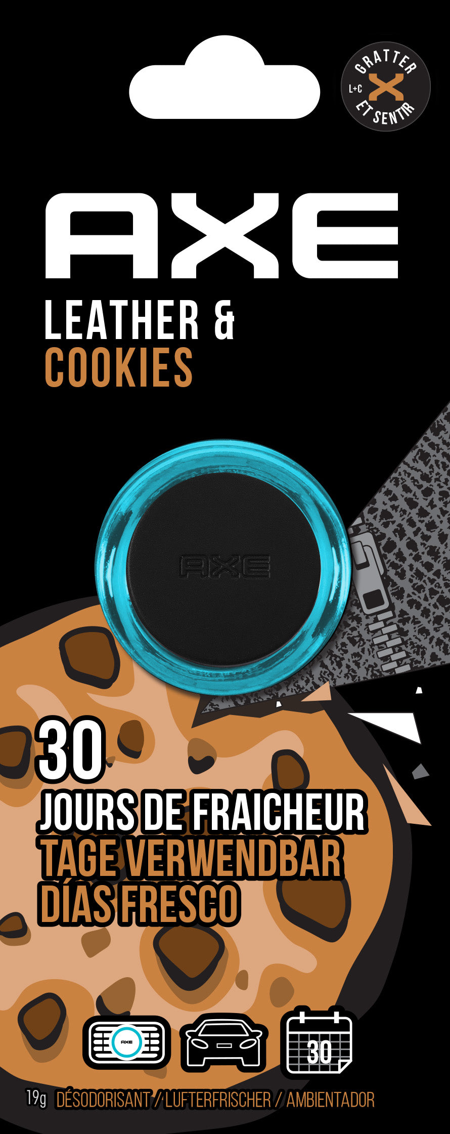 Lufterfrischer Mini Vent - Leather and Cookies