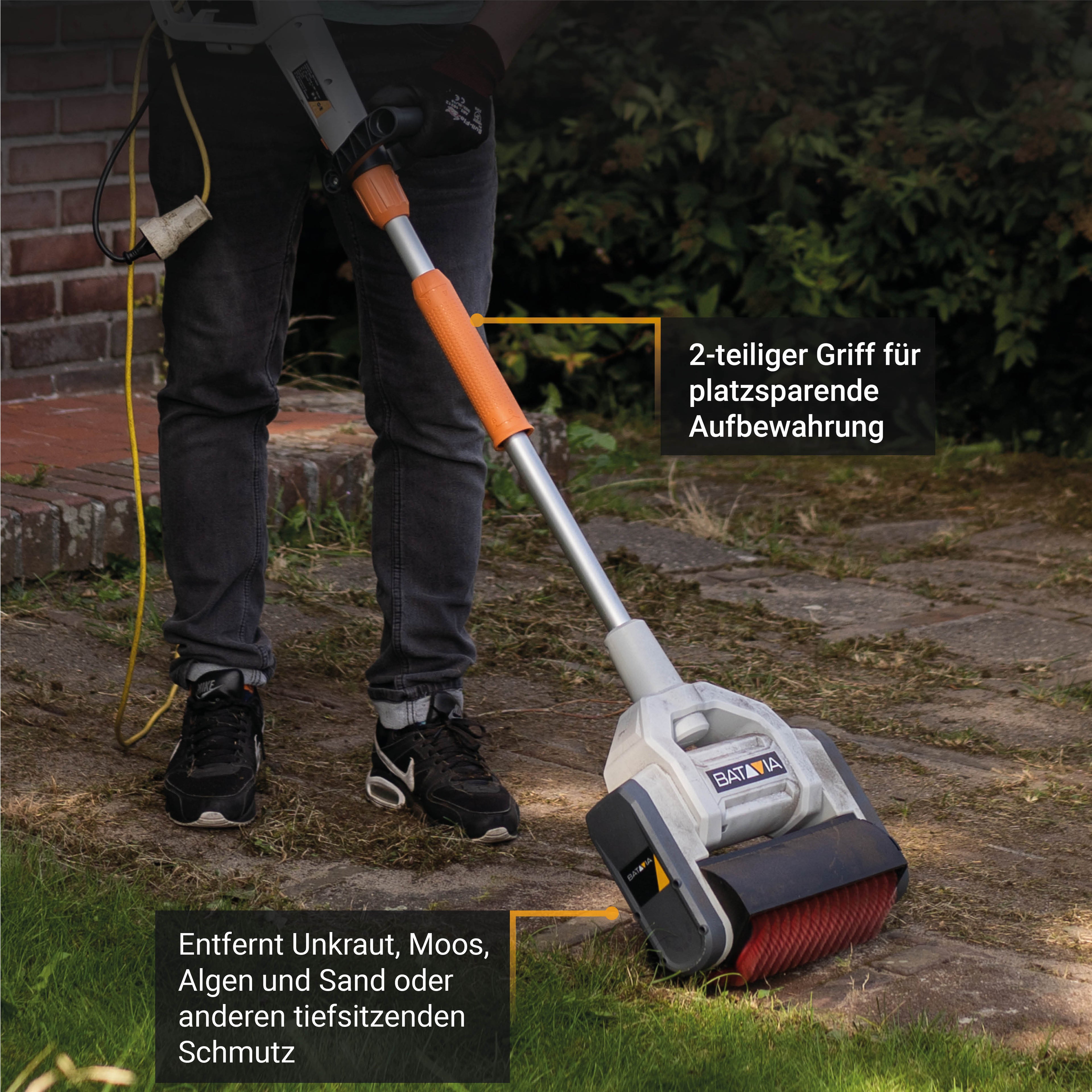 Multibürste 1020W, 26cm inkl. Spiralbürste elektrisch