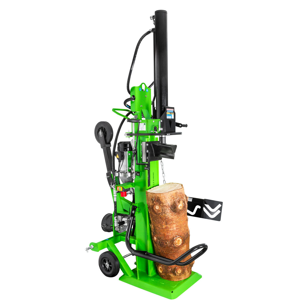 Holzspalter 22t, vertikal mit Elektromotor und Zapfwelle