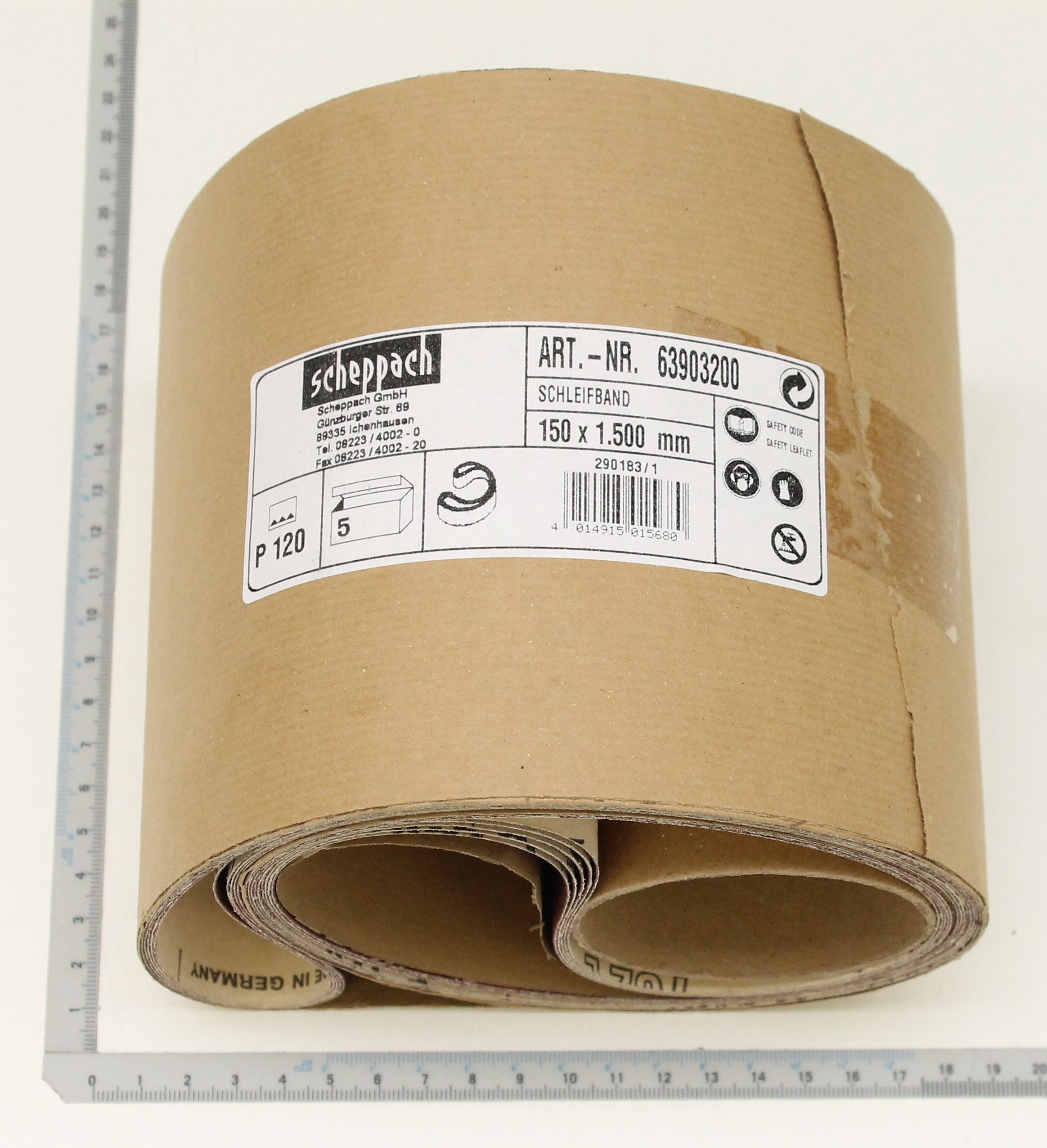 Schleifband 150 x 1500 mm P120