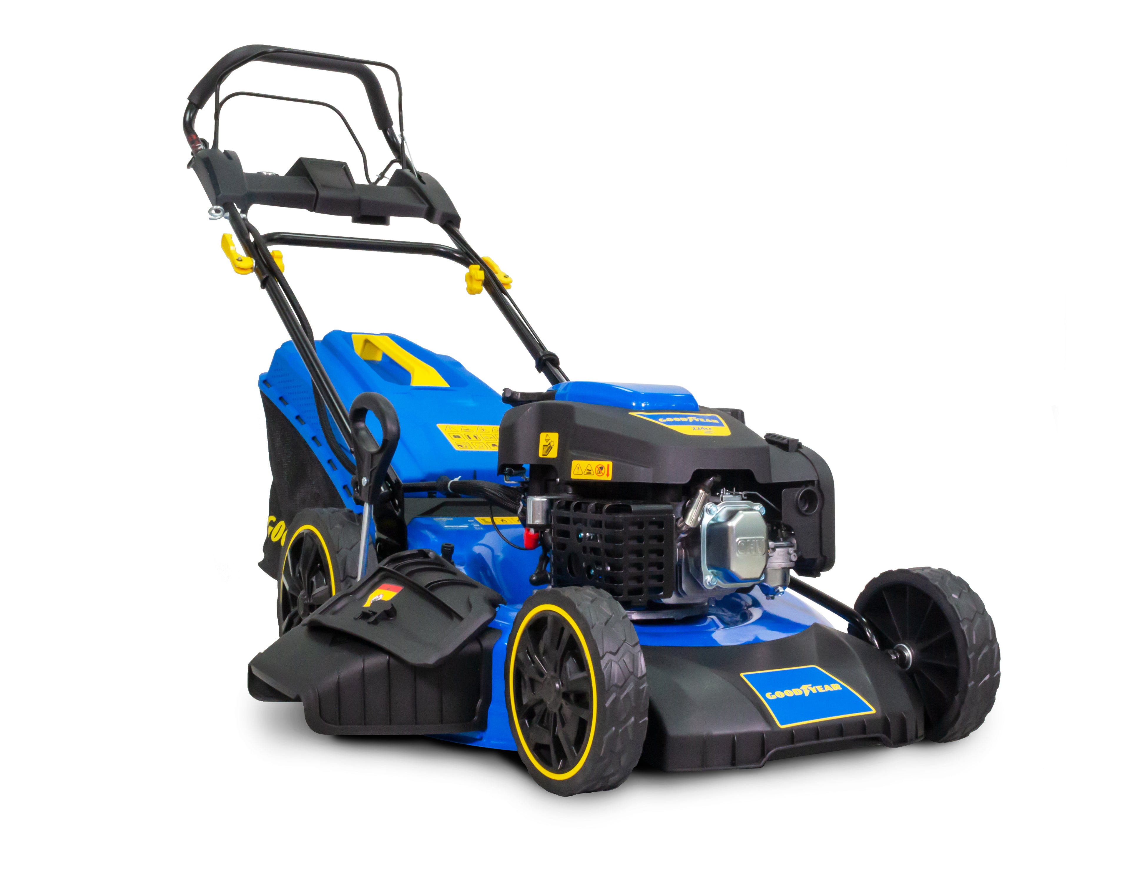 Rasenmäher 225 ccm, 7.5 PS Elektrostarter mit Benzin
