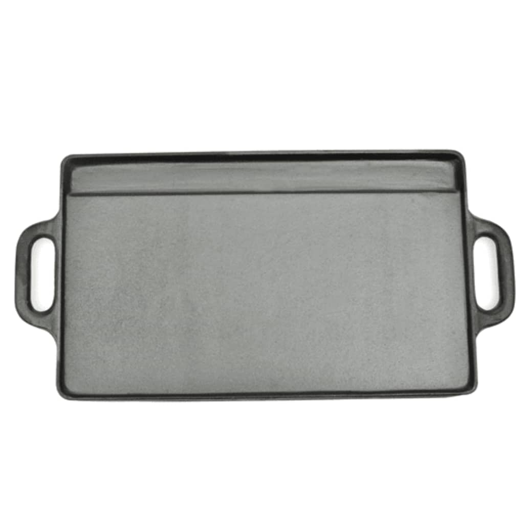Grillplatte Wendeplatte 2 Stk. Gusseisen 38X23 Cm