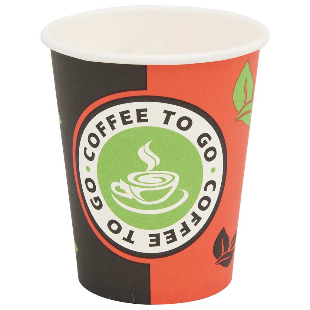 1000 Stk. Einweg-Kaffeebecher Pappe (8 Oz)