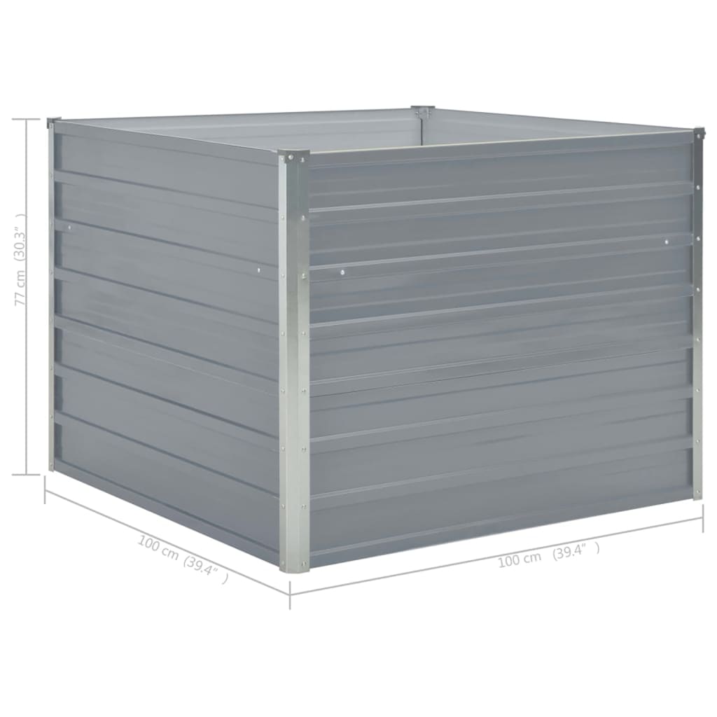 Hochbeet 100 X 100 X 77 Cm Verzinkter Stahl
