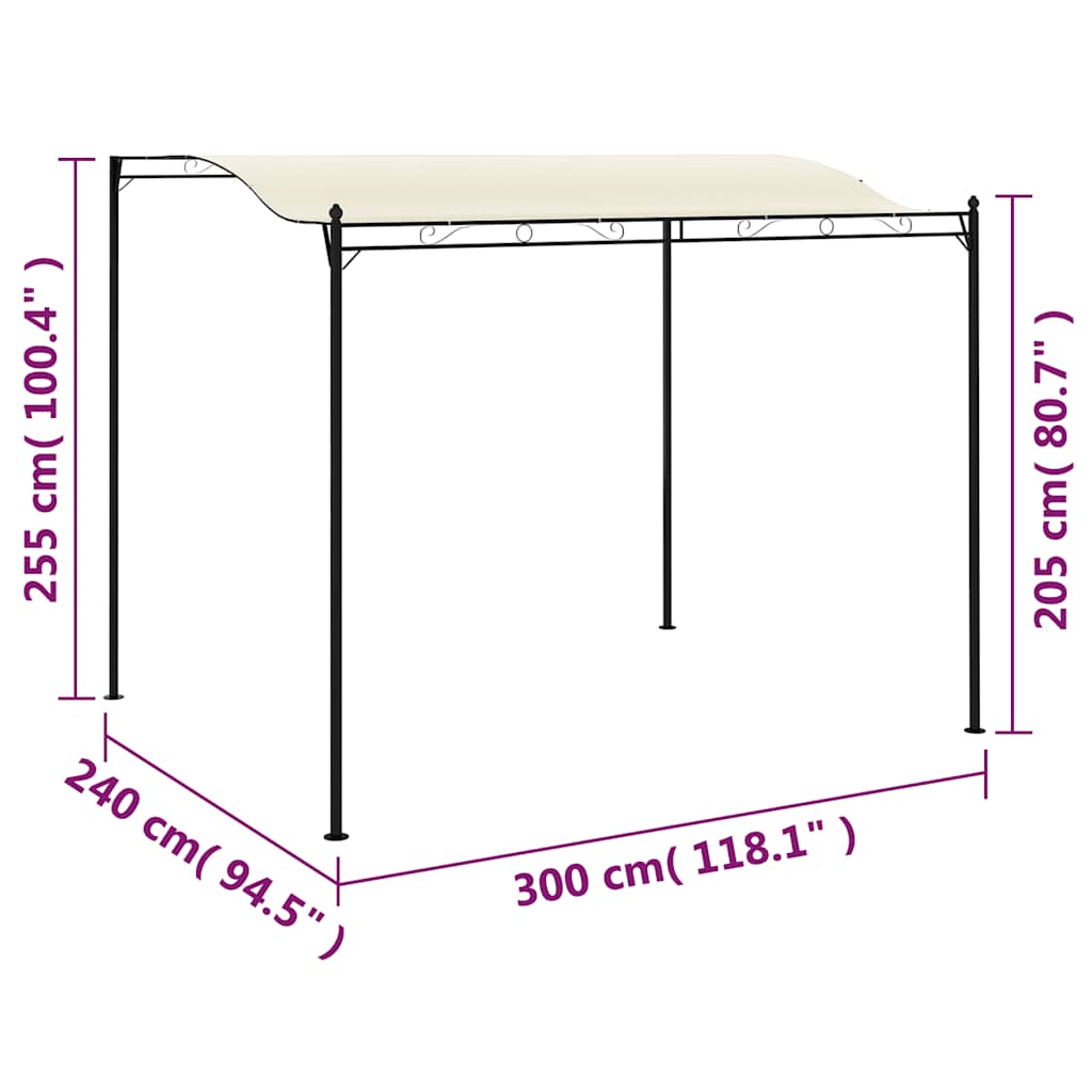 Pavillon Stoff Creme