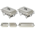 Chafing Dish Set 3-Tlg. Edelstahl