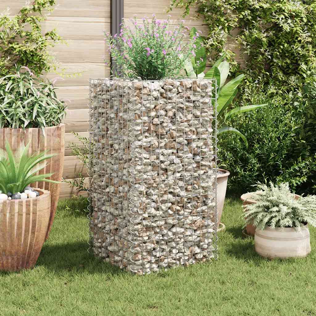 Gabionen-Hochbeet Stahl 360×90×50 Cm