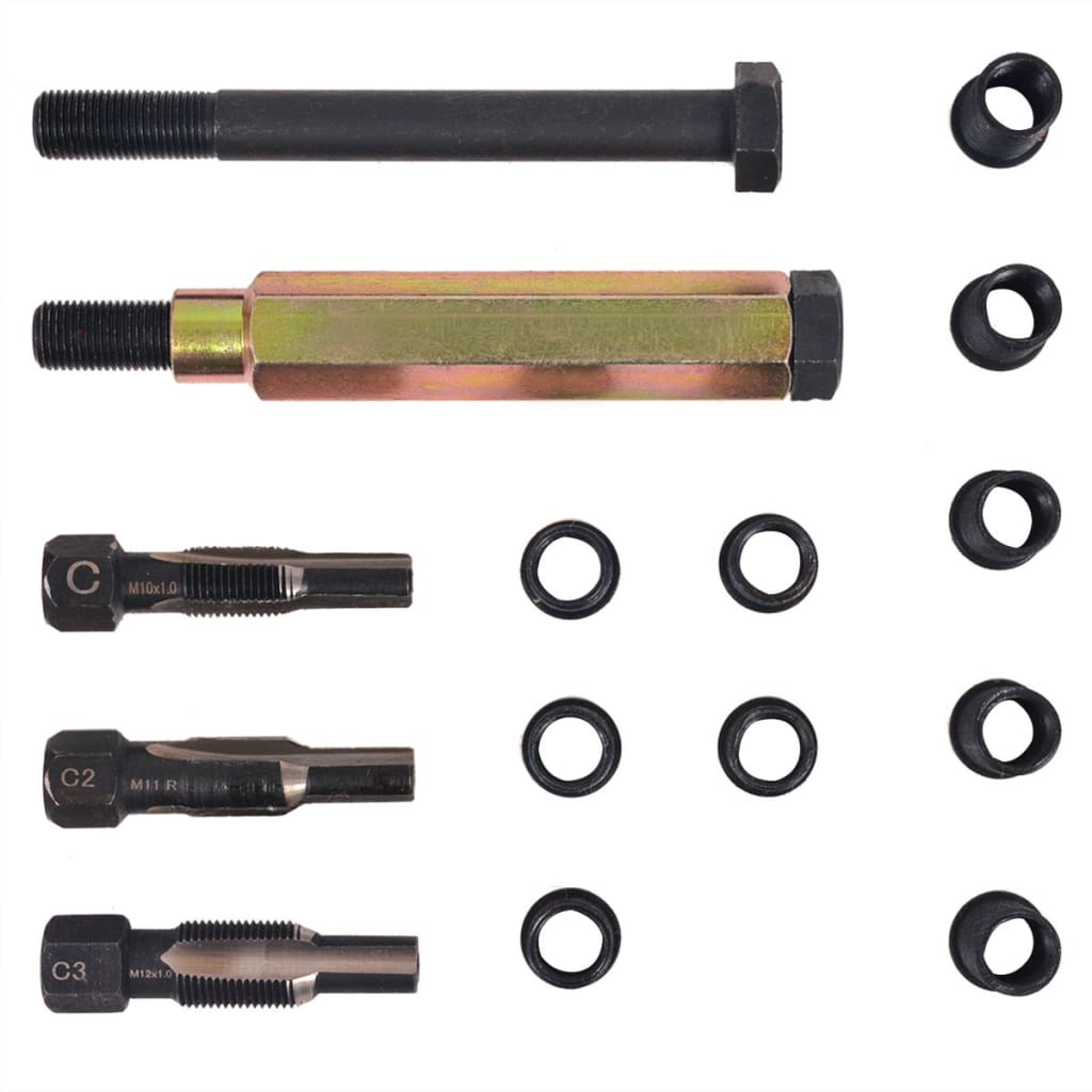 Glühkerzengewinde-Reparaturset 15-Tlg. M10 X 1,0 Mm