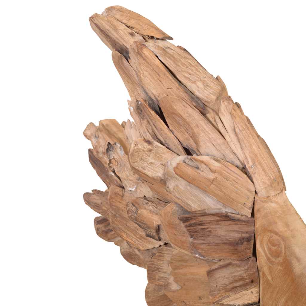 Fisch-Skulptur Teak 40X12X57 Cm