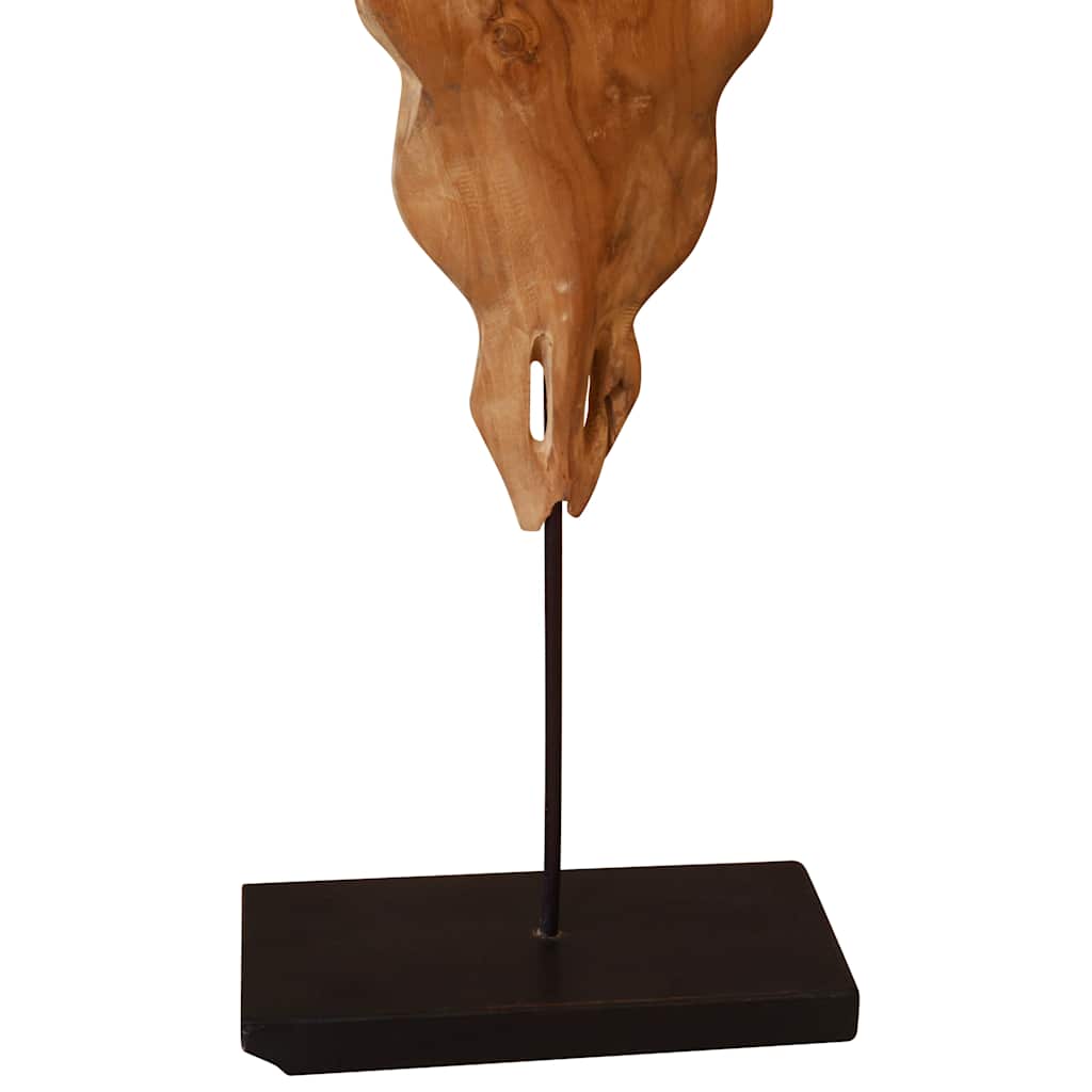 Stierkopf-Skulptur Teak 66X15X88 Cm