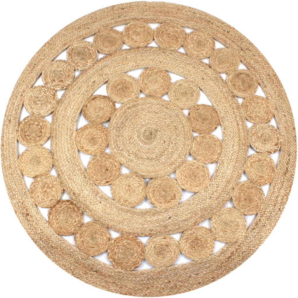 Teppich Jute Geflochten Rund