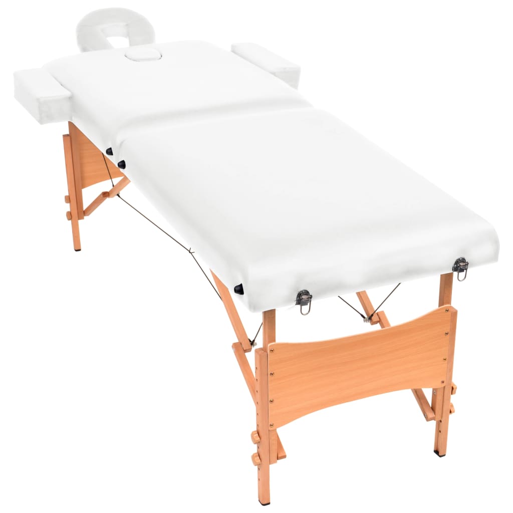 Massageliege 2-Zonen Klappbar 10 Cm Sitz