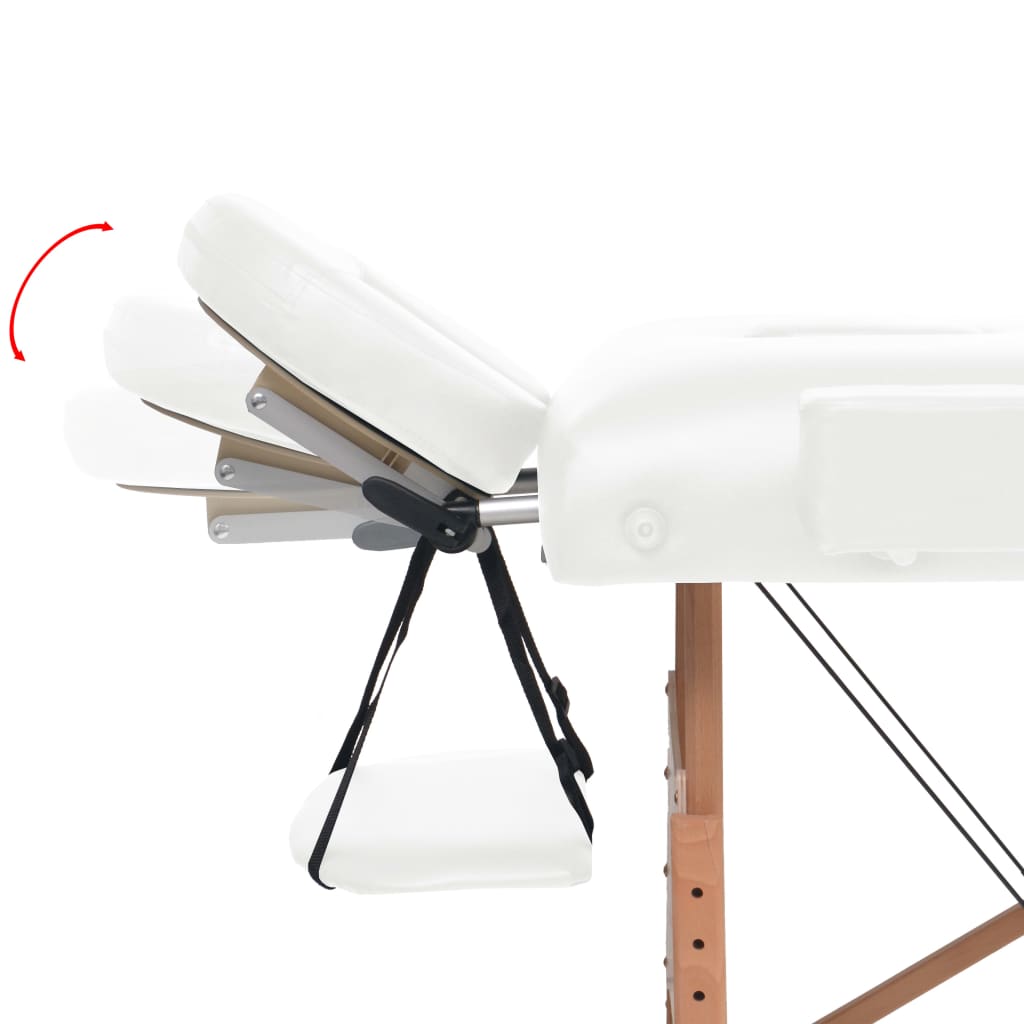 Massageliege 2-Zonen Klappbar 10 Cm Sitz