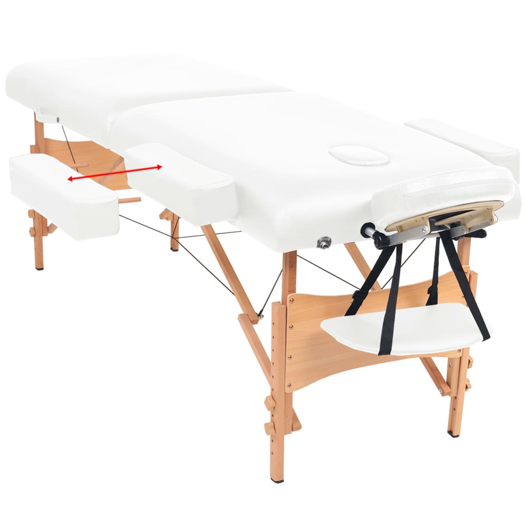 Massageliege 2-Zonen Klappbar 10 Cm Sitz