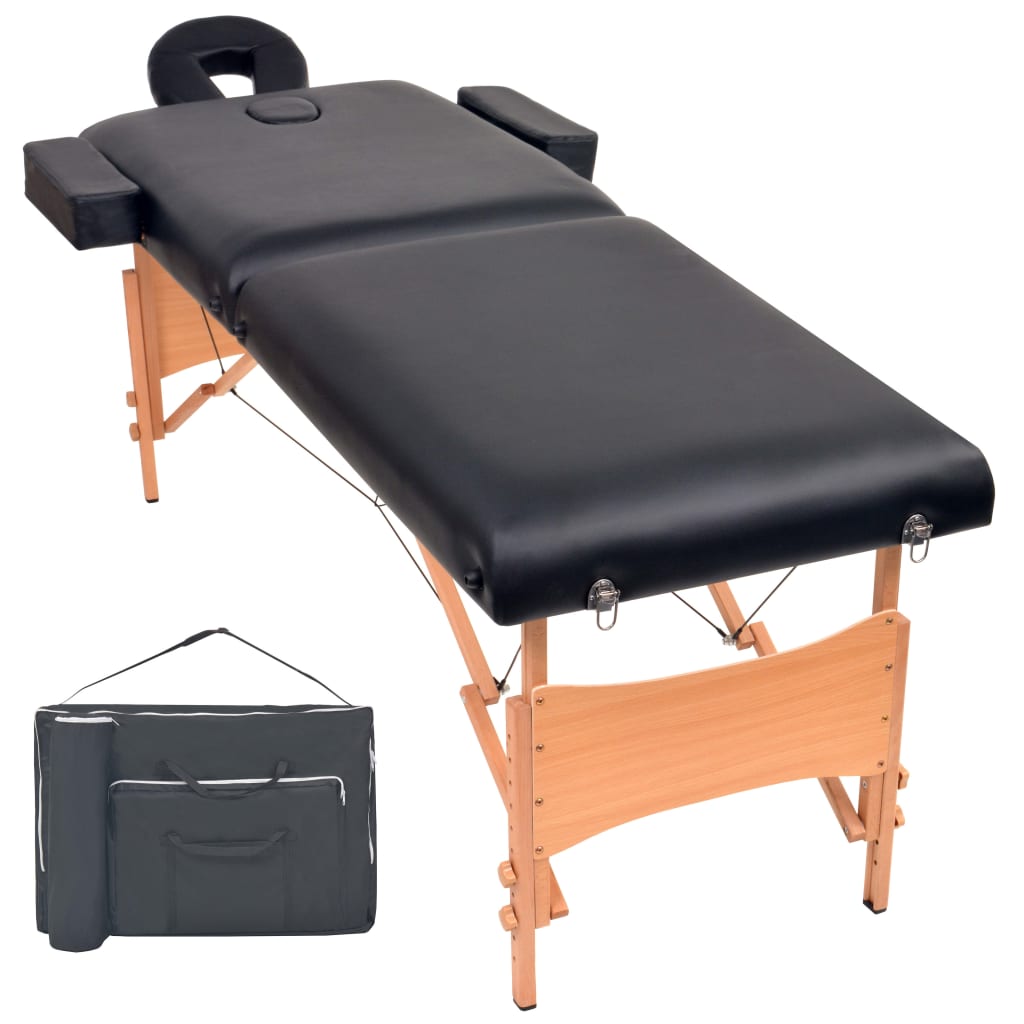 Massageliege 2-Zonen Klappbar 10 Cm Sitz