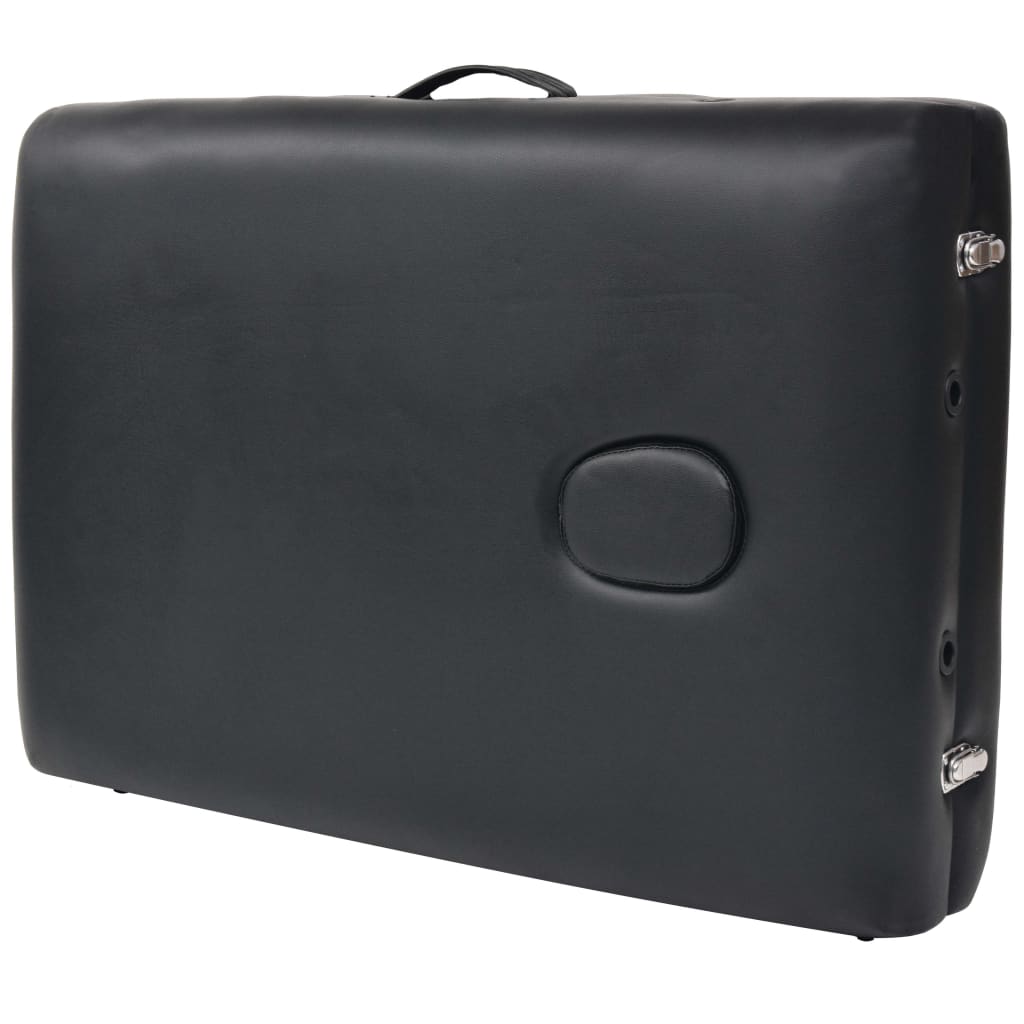 Massageliege 3-Zonen Mit Hocker Klappbar 10 Cm Sitz