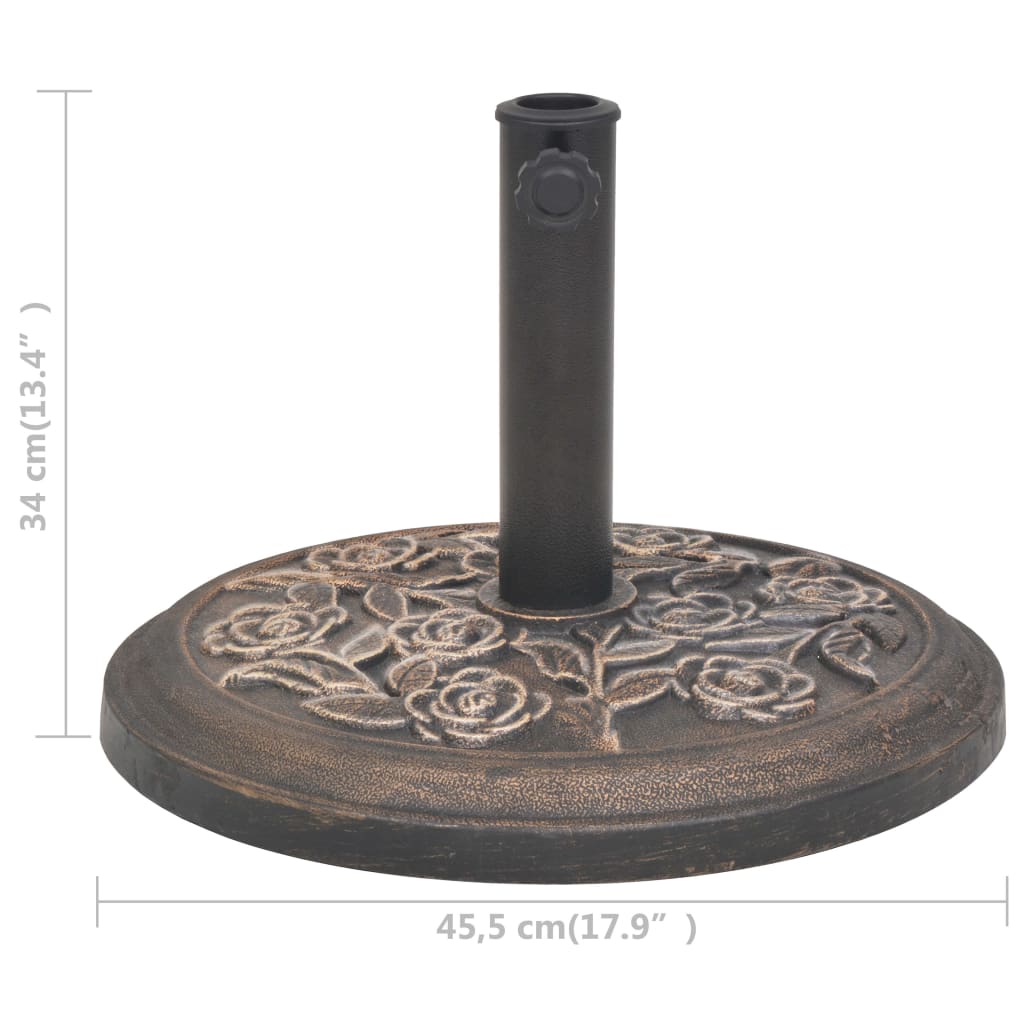 Sonnenschirmständer Harz Bronze 9 Kg
