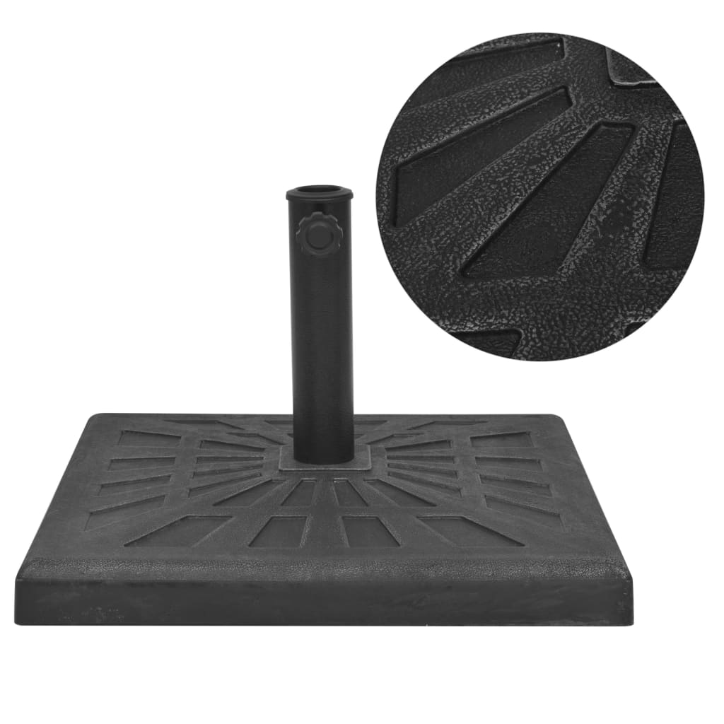 Sonnenschirmständer Quadratisch Schwarz