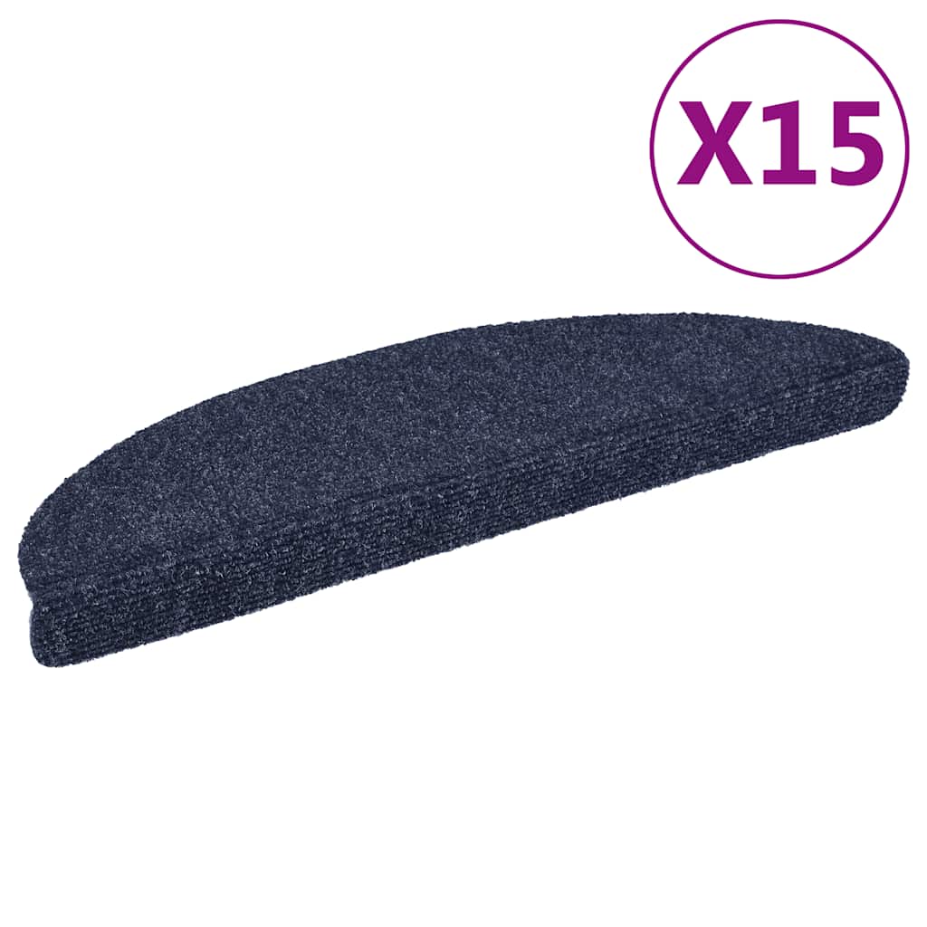 Stufenmatten Selbstklebend 15 Stk. Halbrund Groß Blau