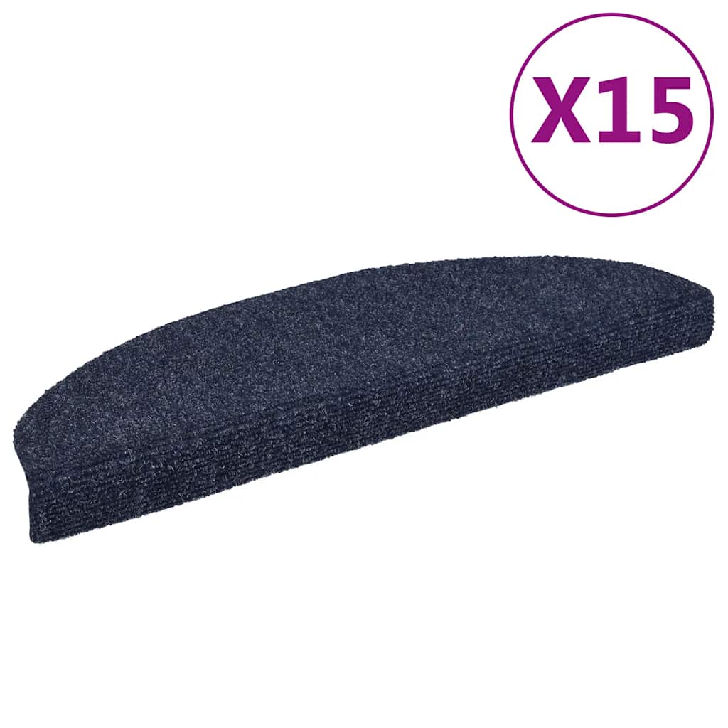 Stufenmatten Selbstklebend 15 Stk. Halbrund Groß Blau