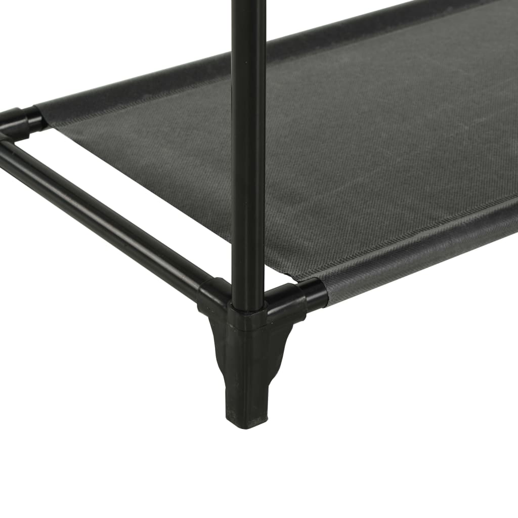 Kleiderständer Stahl Und Vliesstoff 55X28,5X175 Cm Schwarz