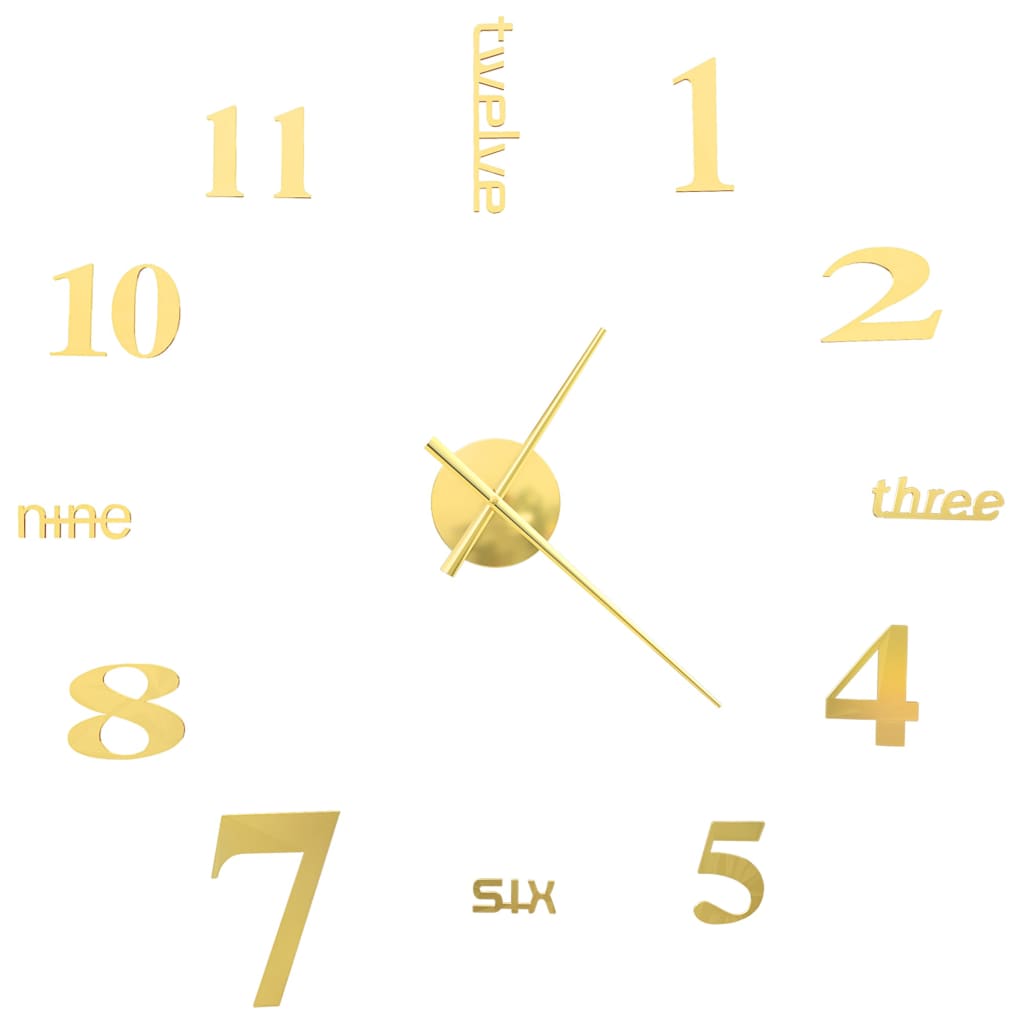 3D-Wanduhr Modernes Design 100 Cm Xxl En
