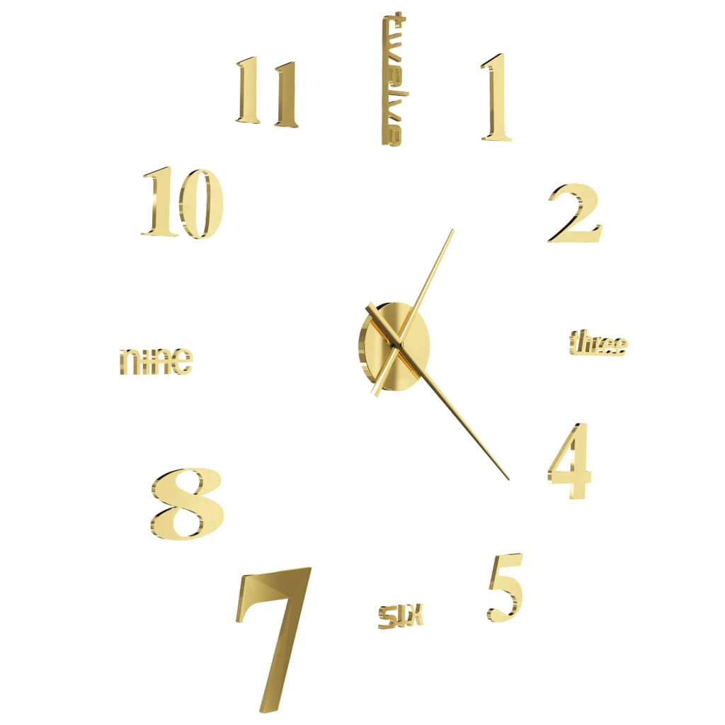 3D-Wanduhr Modernes Design 100 Cm Xxl En