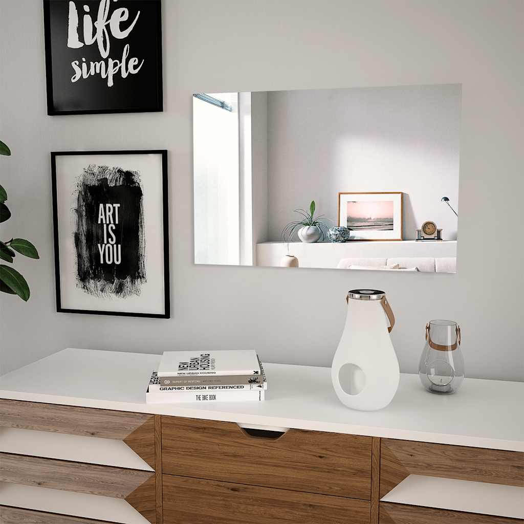 Wandspiegel 2 Stk. Quadratisch Glas