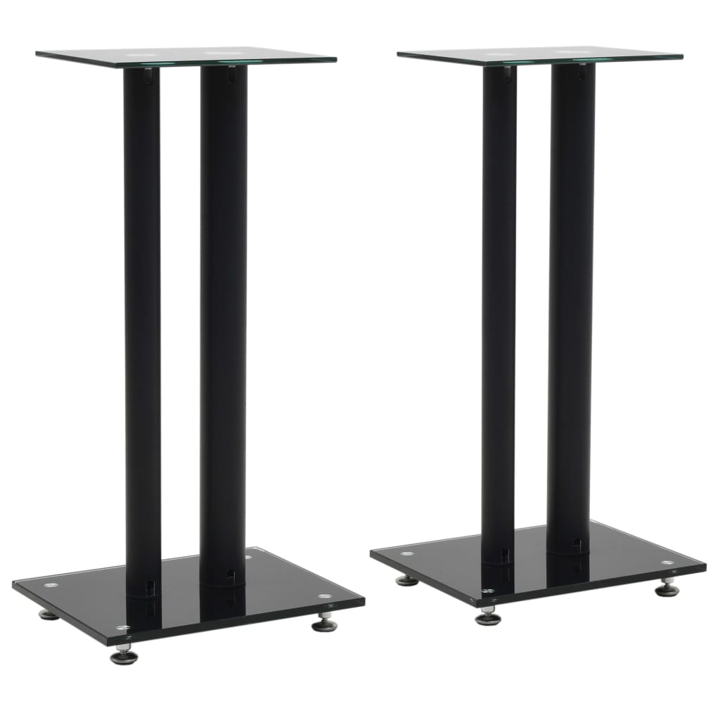Lautsprecherständer Säulen-Design 2 Stk. Hartglas N