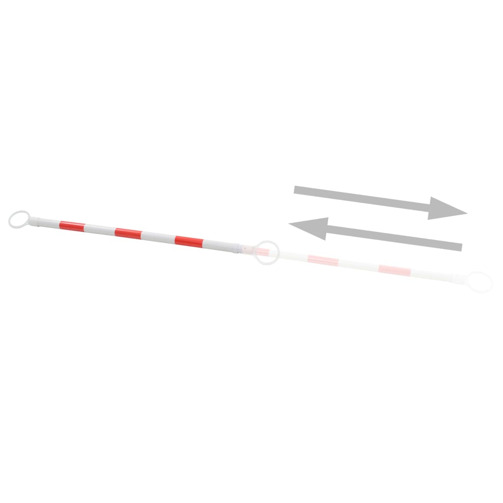 Teleskopstangen Für Leitkegel 2 Stk. Kunststoff 116-197 Cm