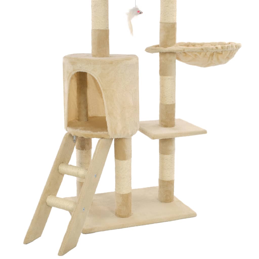 Katzen-Kratzbaum Mit Sisal-Säulen 138 Cm