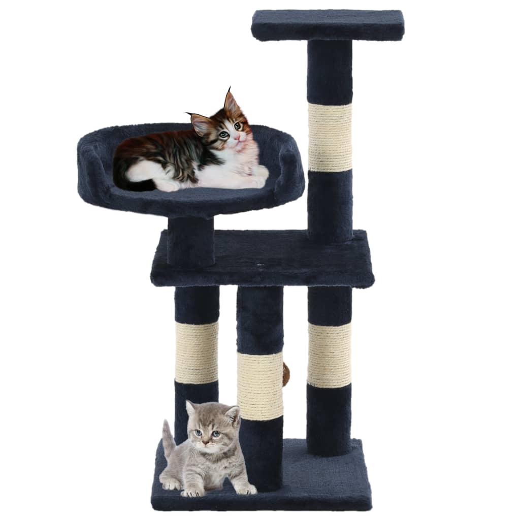 Katzen-Kratzbaum Mit Sisal-Säulen 65 Cm