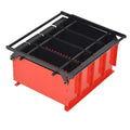 Papierbrikettpresse Stahl 38X31X18 Cm Schwarz Und Rot