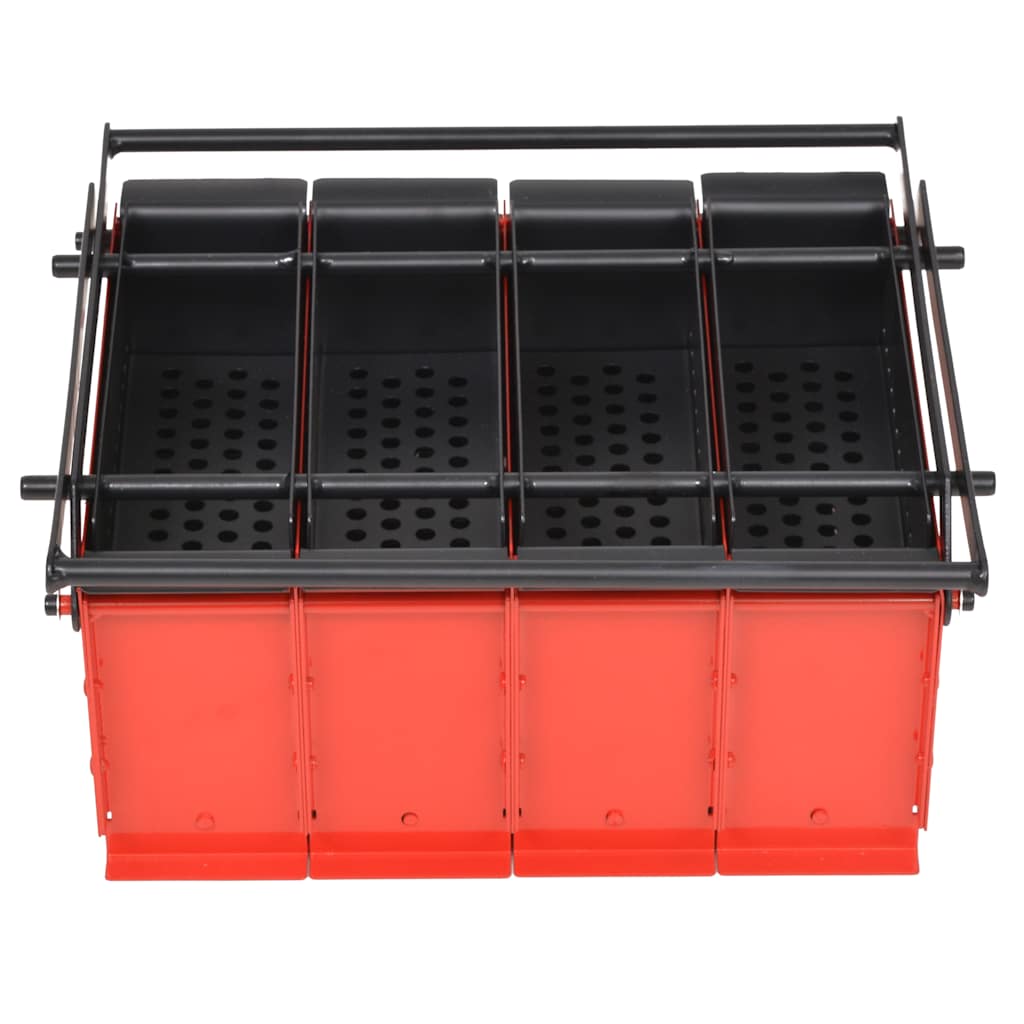 Papierbrikettpresse Stahl 38X31X18 Cm Schwarz Und Rot