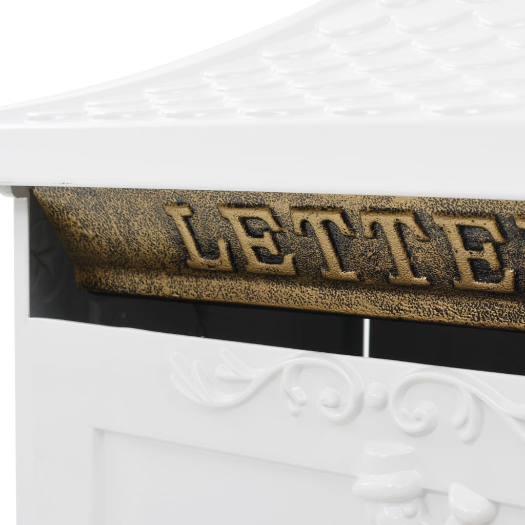 Sockel-Briefkasten Aluminium Vintage-Stil Rostfrei