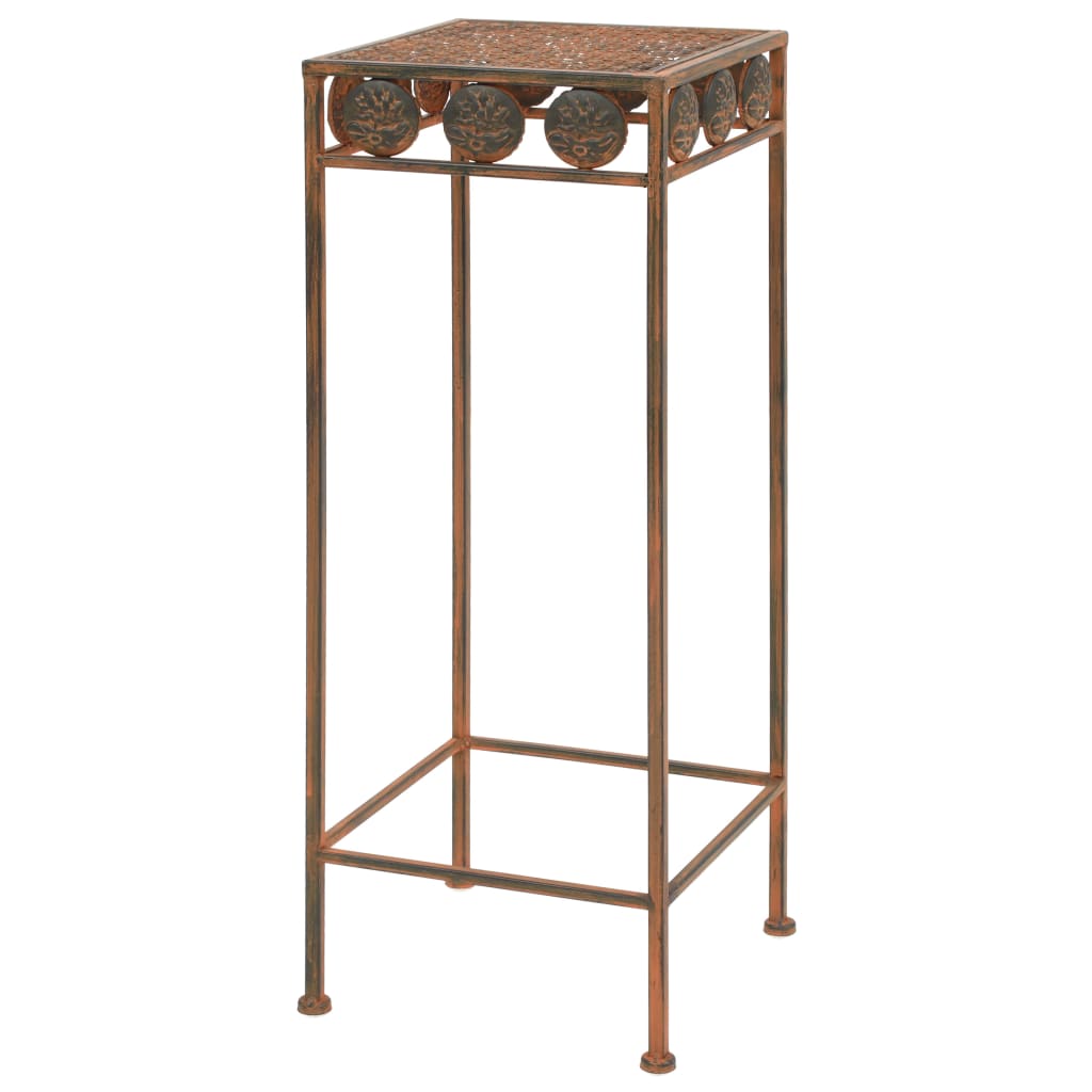 Pflanzenständer-Set 3-Tlg. Vintage-Stil Metall Rostfarben